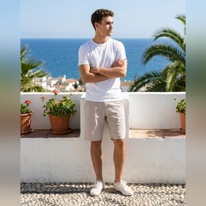 Vans Off The Wall Cotton Chino Shorts Light Khaki Size 30 GUC